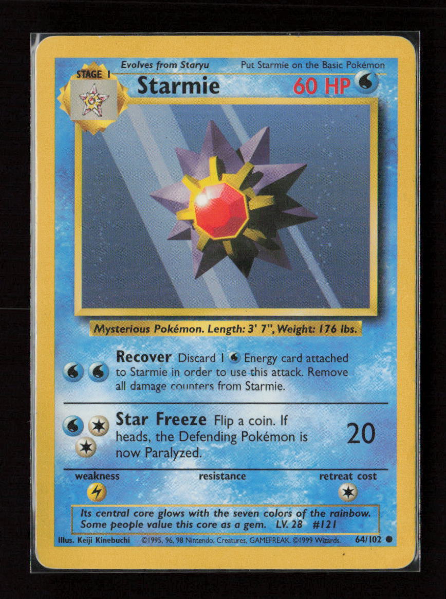 Starmie Common Base Set 064/102 LP