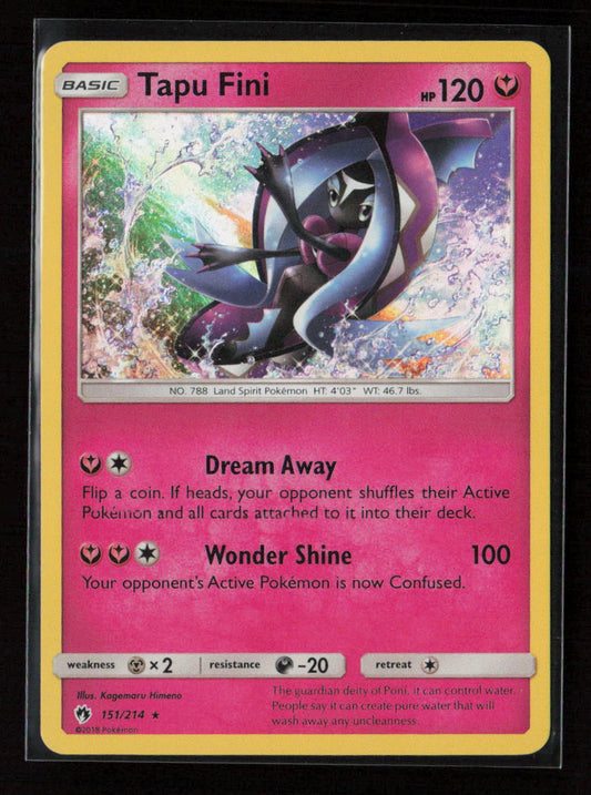 Tapu Fini Holo Rare SM - Lost Thunder 151/214 NM