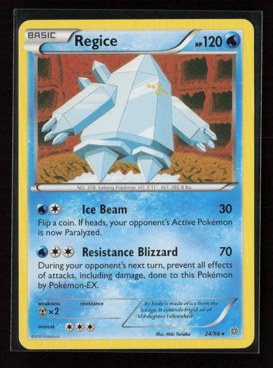 Regice Rare XY - Ancient Origins 24/98 LP - Kang's Collectibles