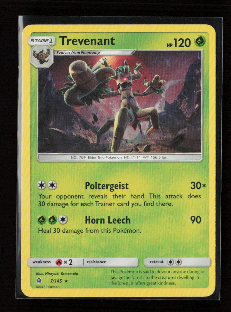 Trevenant Rare SM - Guardians Rising 7/145 LP