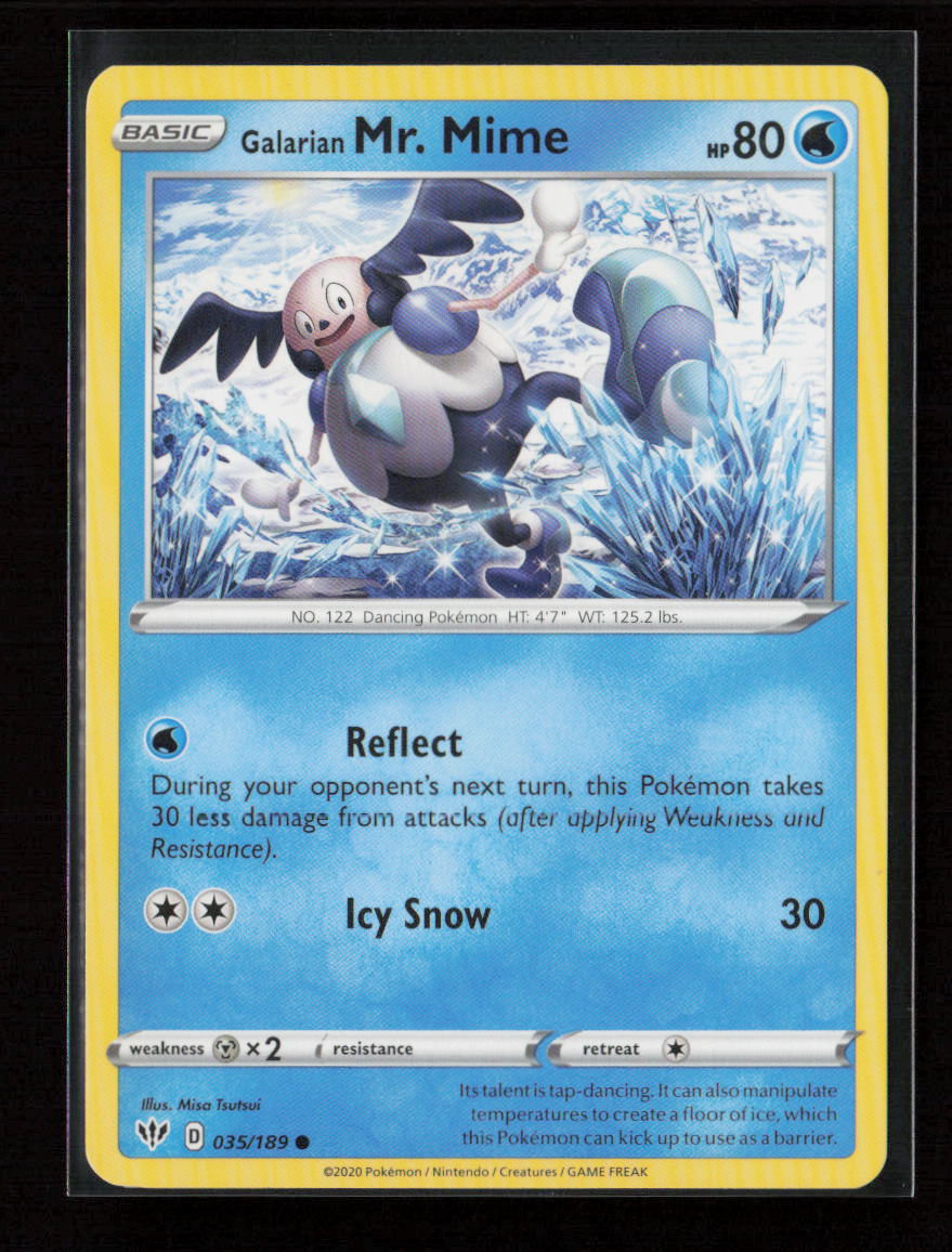 Galarian Mr. Mime Common SWSH03: Darkness Ablaze 035/189 LP