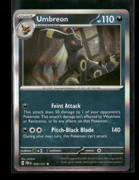 Umbreon Rare SV: Prismatic Evolutions 059/131 NM - Kang's Collectibles