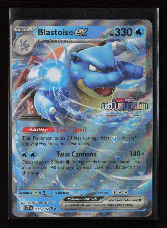 Blastoise ex (Stellar Crown Stamp) Double Rare Miscellaneous Cards & Products 030/142 NM