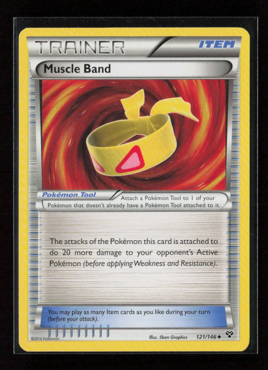 Muscle Band Uncommon XY Base Set 121/146 LP - Kang's Collectibles