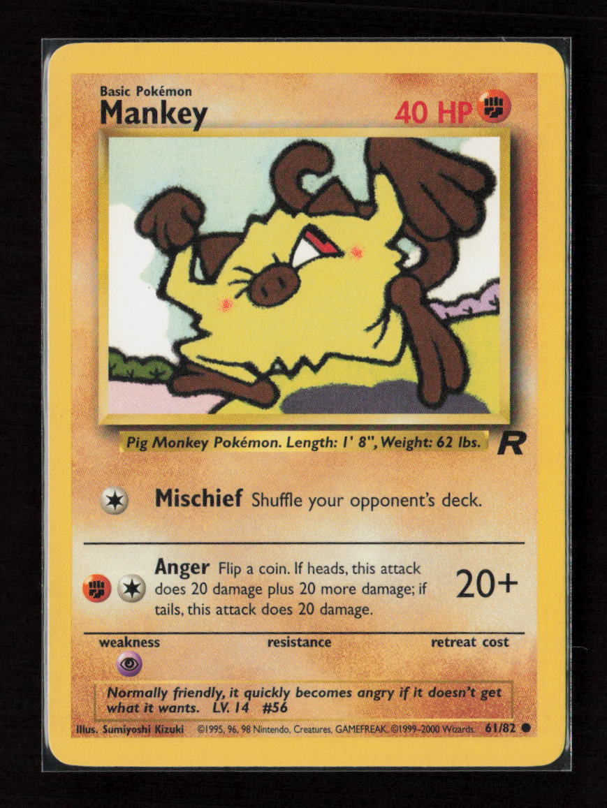 Mankey Common Team Rocket 61/82 LP