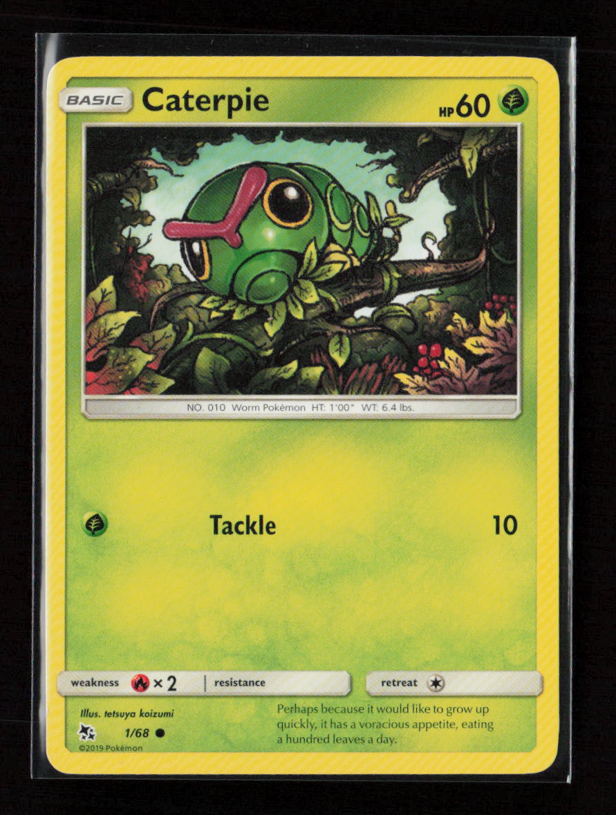 Caterpie Common Hidden Fates 1/68 LP
