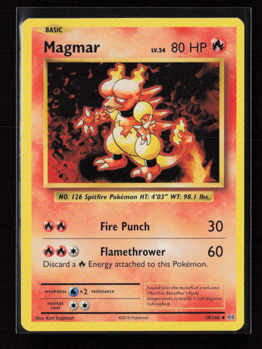 Magmar Uncommon XY - Evolutions 20/108 LP