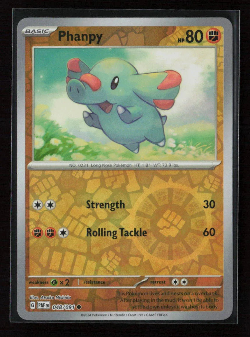 Phanpy Common SV: Paldean Fates 048/091 NM - Kang's Collectibles