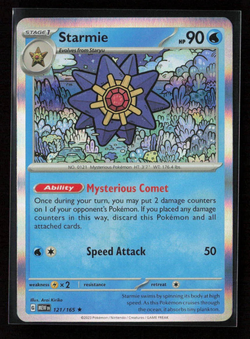 Starmie Rare SV: Scarlet & Violet 151 121/165 NM - Kang's Collectibles