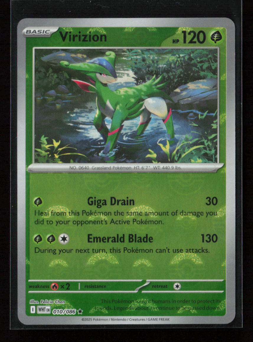 Virizion (Poke Ball Pattern) Rare SV: White Flare 010/086 NM