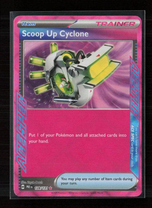 Scoop Up Cyclone ACE SPEC Rare SV: Prismatic Evolutions 128/131 NM - Kang's Collectibles