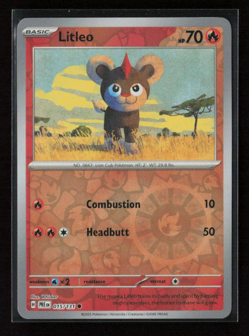 Litleo Common SV: Prismatic Evolutions 015/131 NM - Kang's Collectibles
