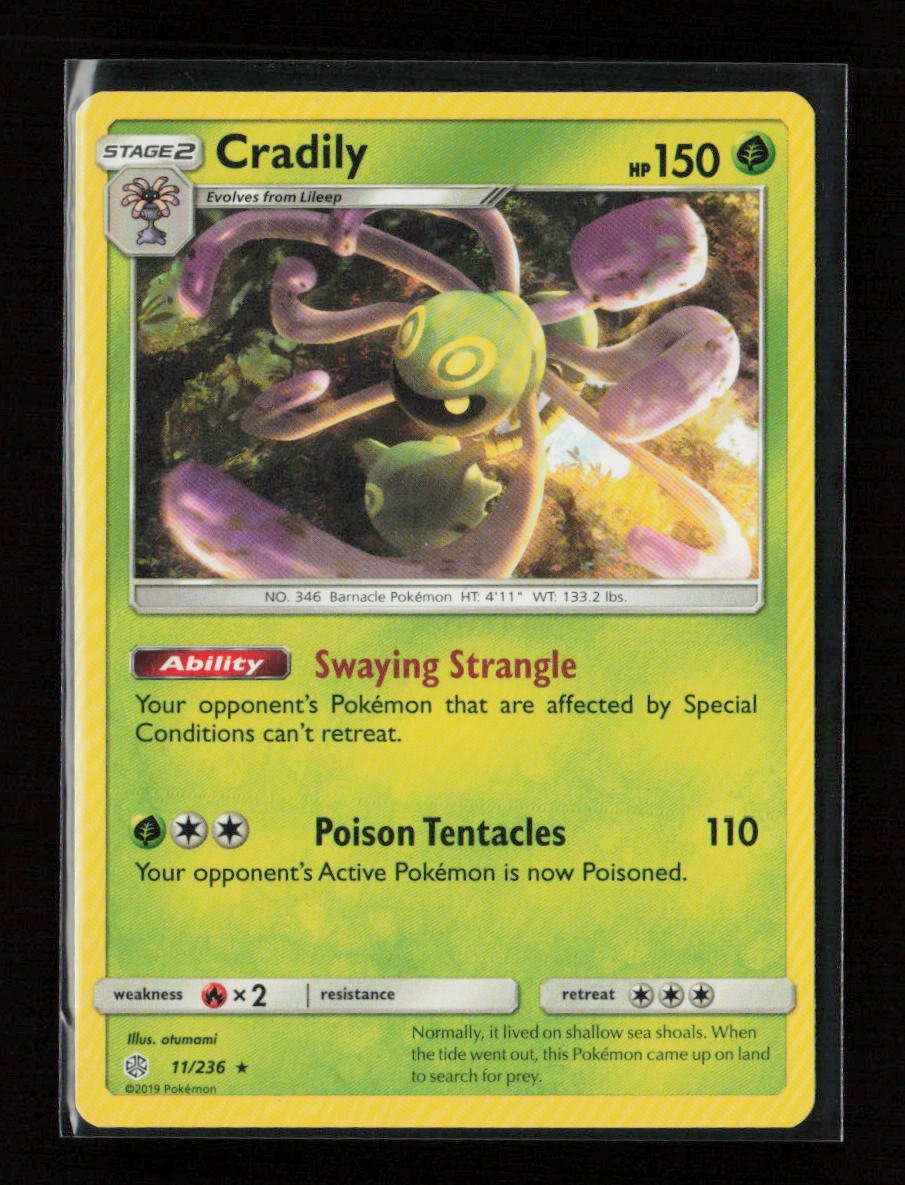 Cradily Rare SM - Cosmic Eclipse 11/236 LP