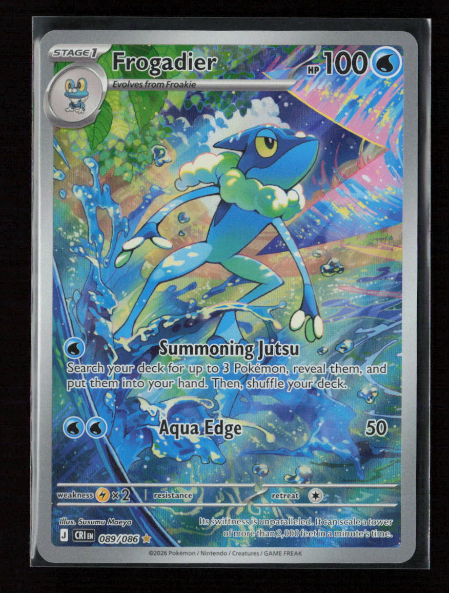 Frogadier - Illustration Rare ME04: Chaos Rising 089/086 NM