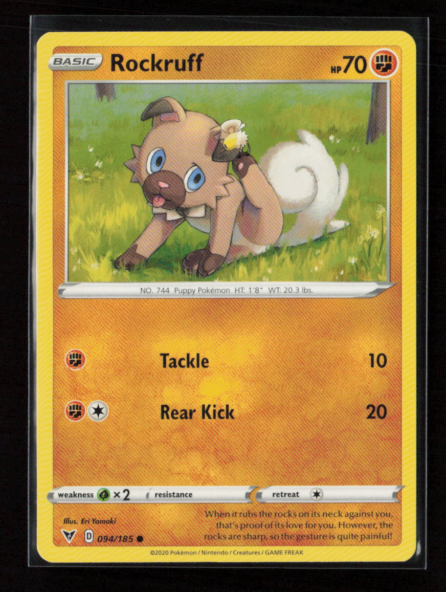 Rockruff Common SWSH04: Vivid Voltage 094/185 LP