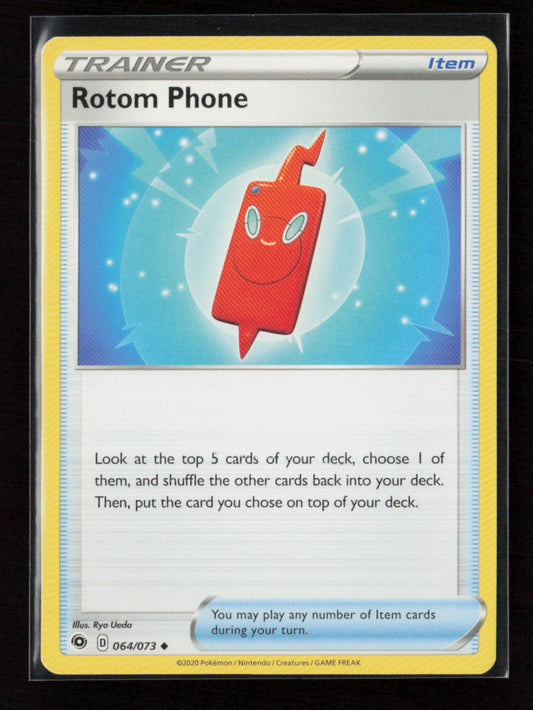 Rotom Phone Uncommon Champion's Path 64/73 LP