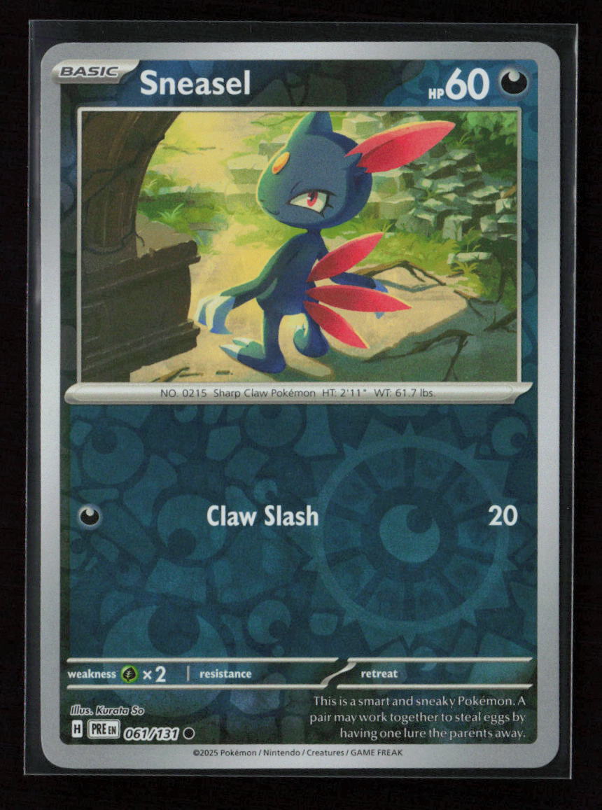 Sneasel Common SV: Prismatic Evolutions 061/131 NM