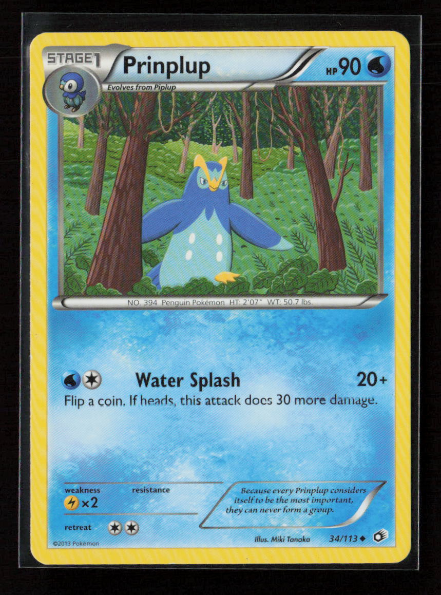 Prinplup Uncommon Legendary Treasures 34/113 LP