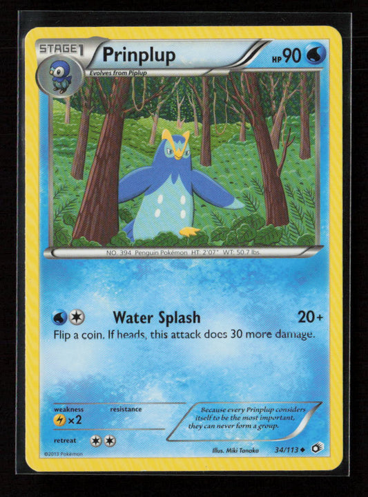 Prinplup Uncommon Legendary Treasures 34/113 LP
