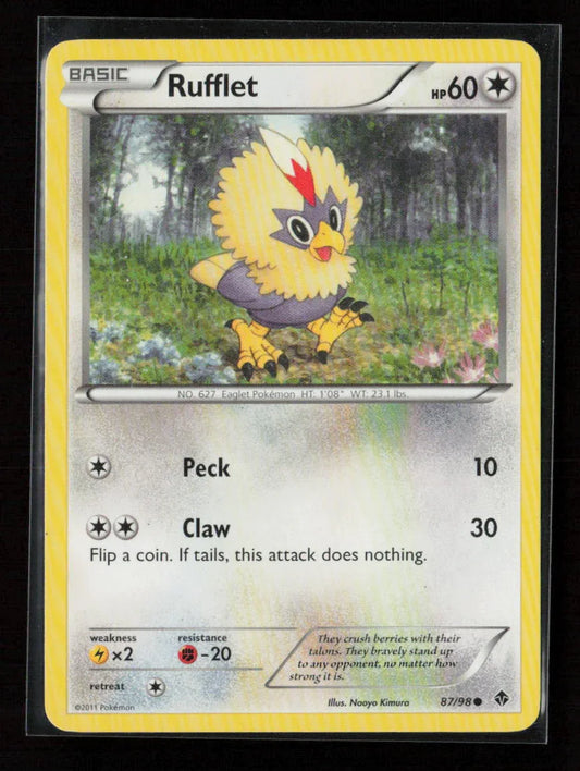 Rufflet (87) Uncommon Emerging Powers 87/98 LP - Kang's Collectibles