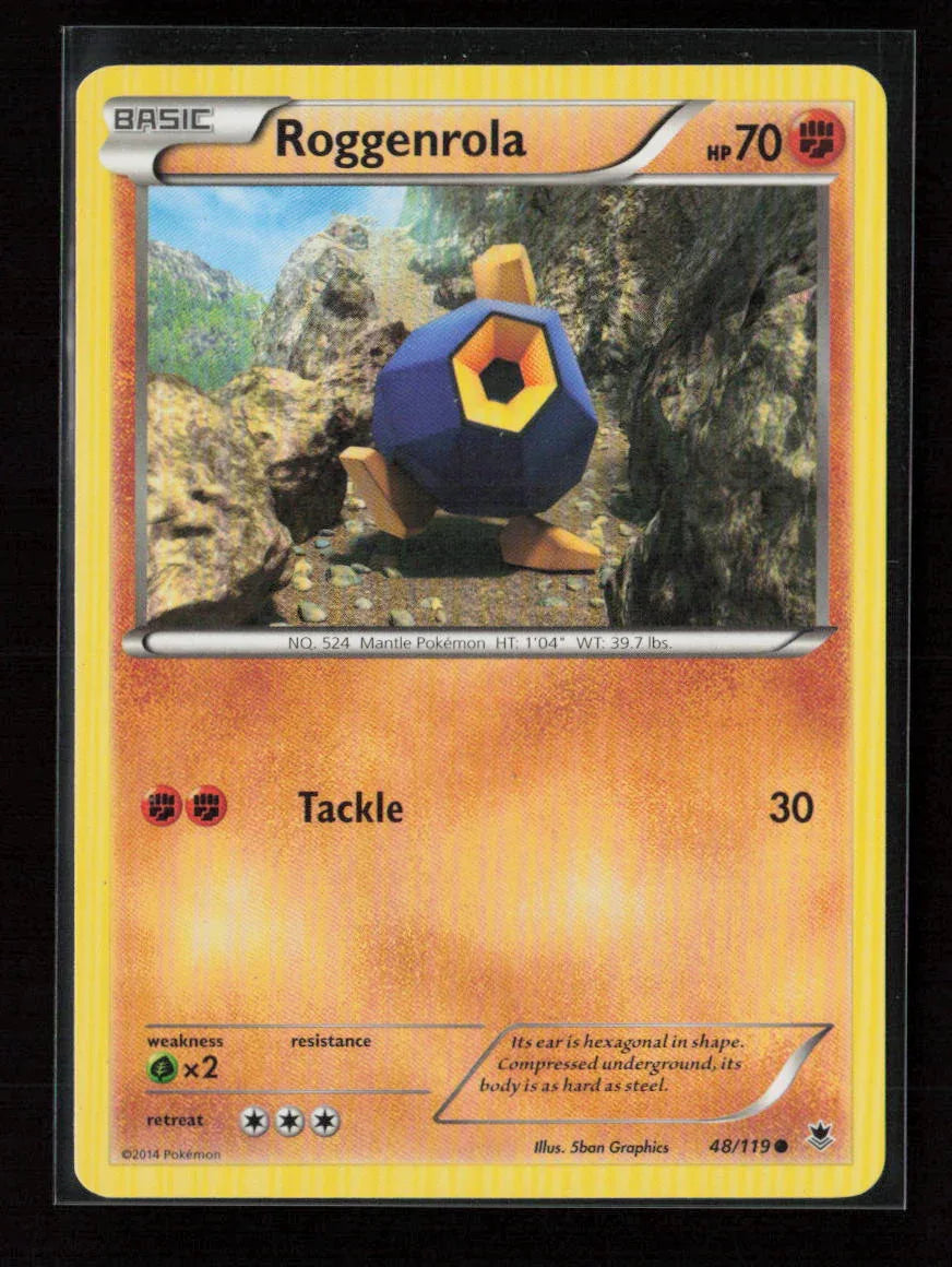Roggenrola Common XY - Phantom Forces 48/119 LP - Kang's Collectibles