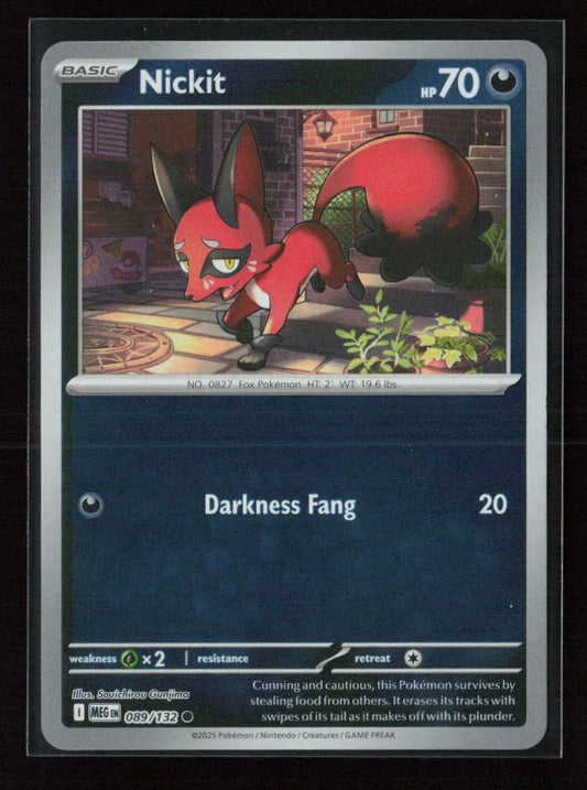 Nickit Common ME01: Mega Evolution 089/132 NM - Kang's Collectibles