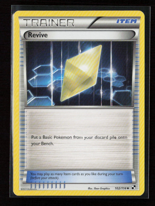Revive Uncommon Black and White 102/114 NM