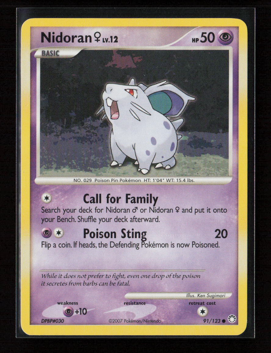 Nidoran F Common Mysterious Treasures 91/123 LP