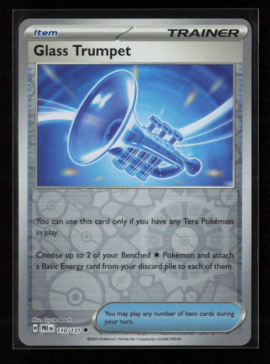 Glass Trumpet Uncommon SV: Prismatic Evolutions 110/131 NM - Kang's Collectibles