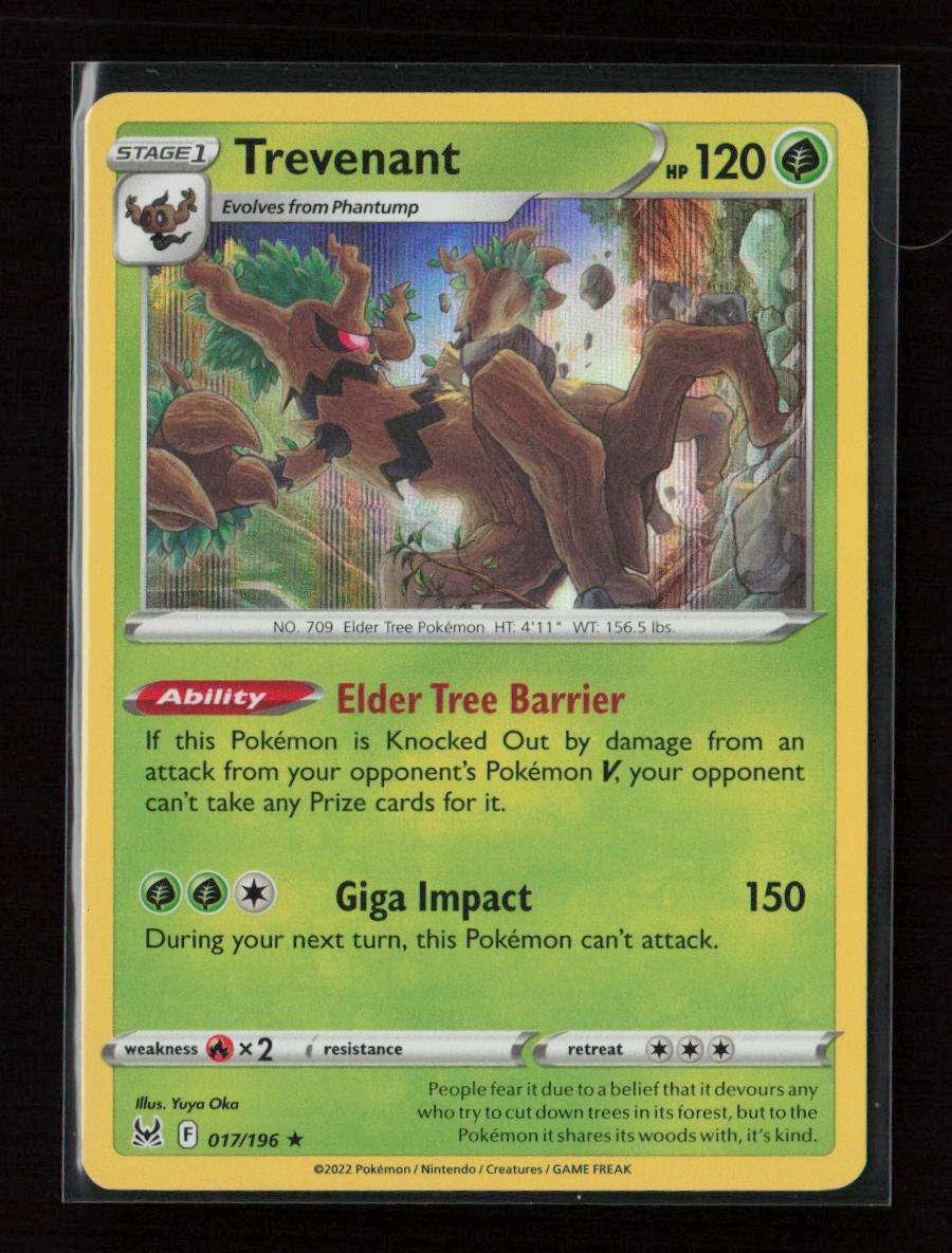 Trevenant Holo Rare SWSH11: Lost Origin 017/196 NM