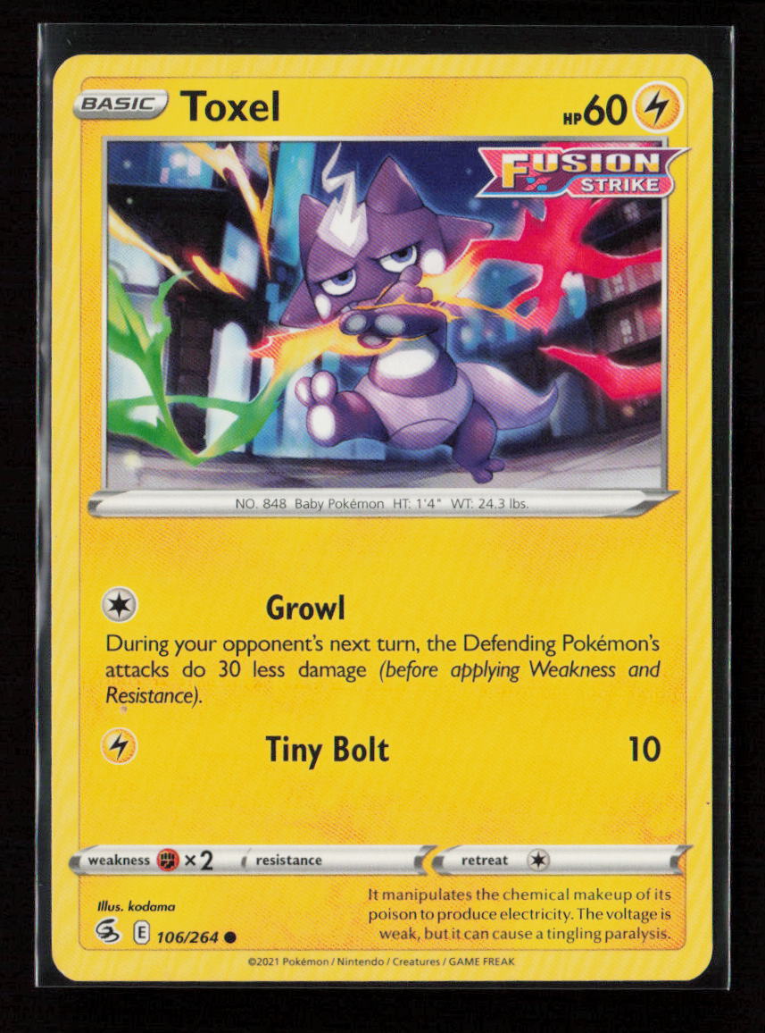 Toxel (106) Common SWSH08: Fusion Strike 106/264 LP