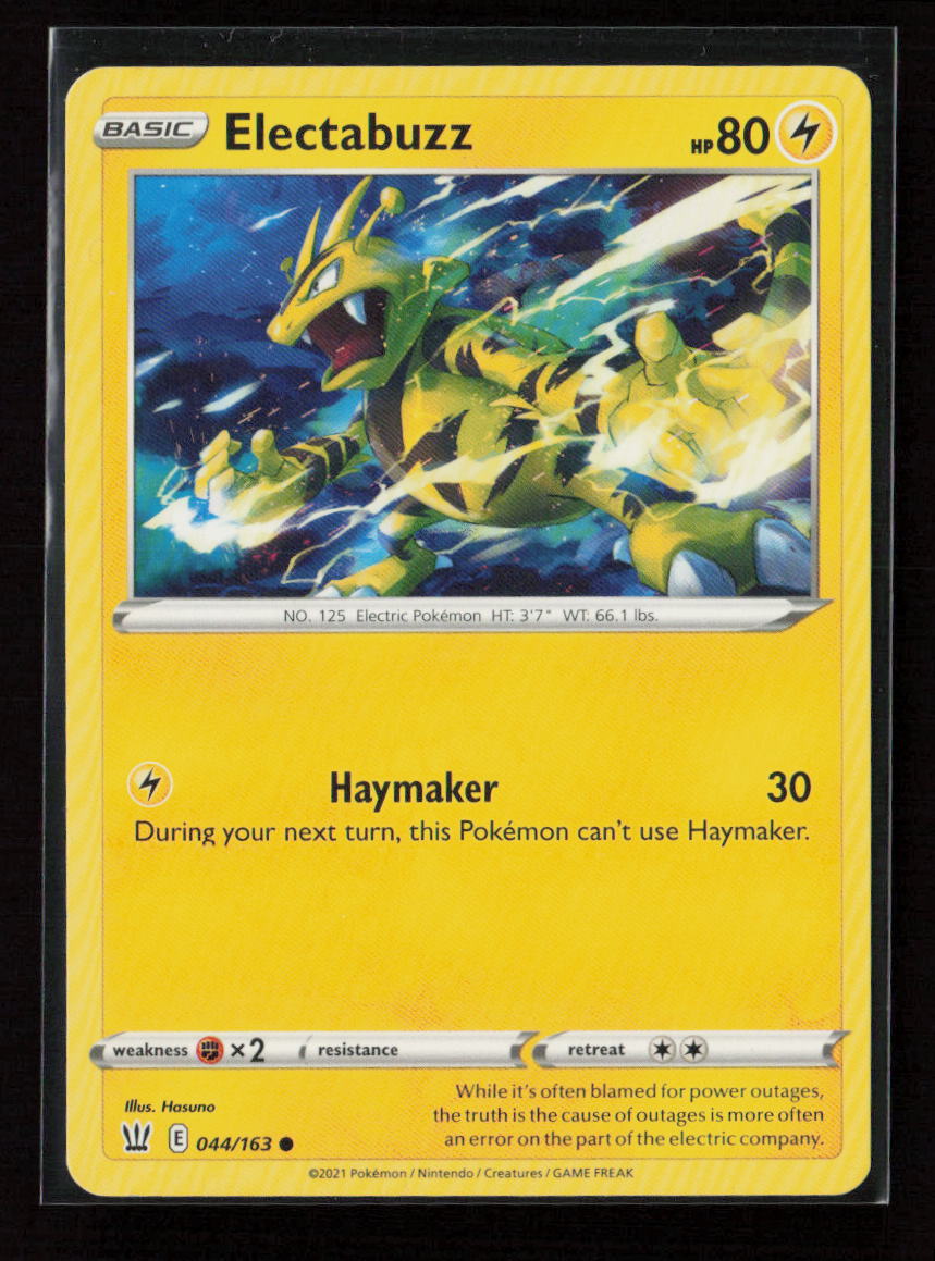 Electabuzz Common SWSH05: Battle Styles 044/163 LP
