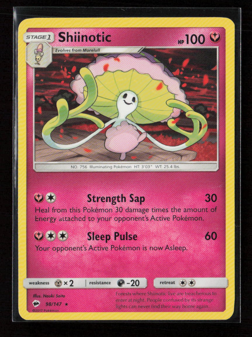 Shiinotic Rare SM - Burning Shadows 98/147 LP