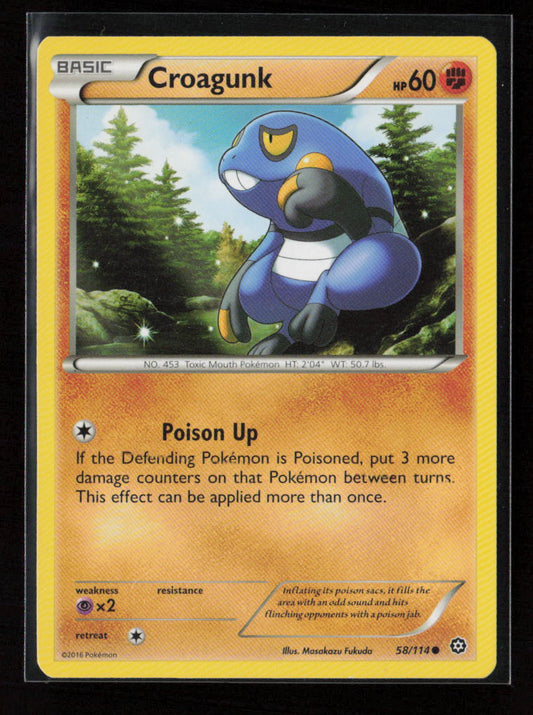 Croagunk Common XY - Steam Siege 58/114 LP