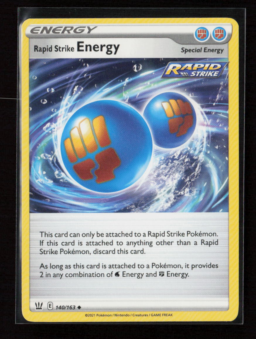 Rapid Strike Energy Uncommon SWSH05: Battle Styles 140/163 LP
