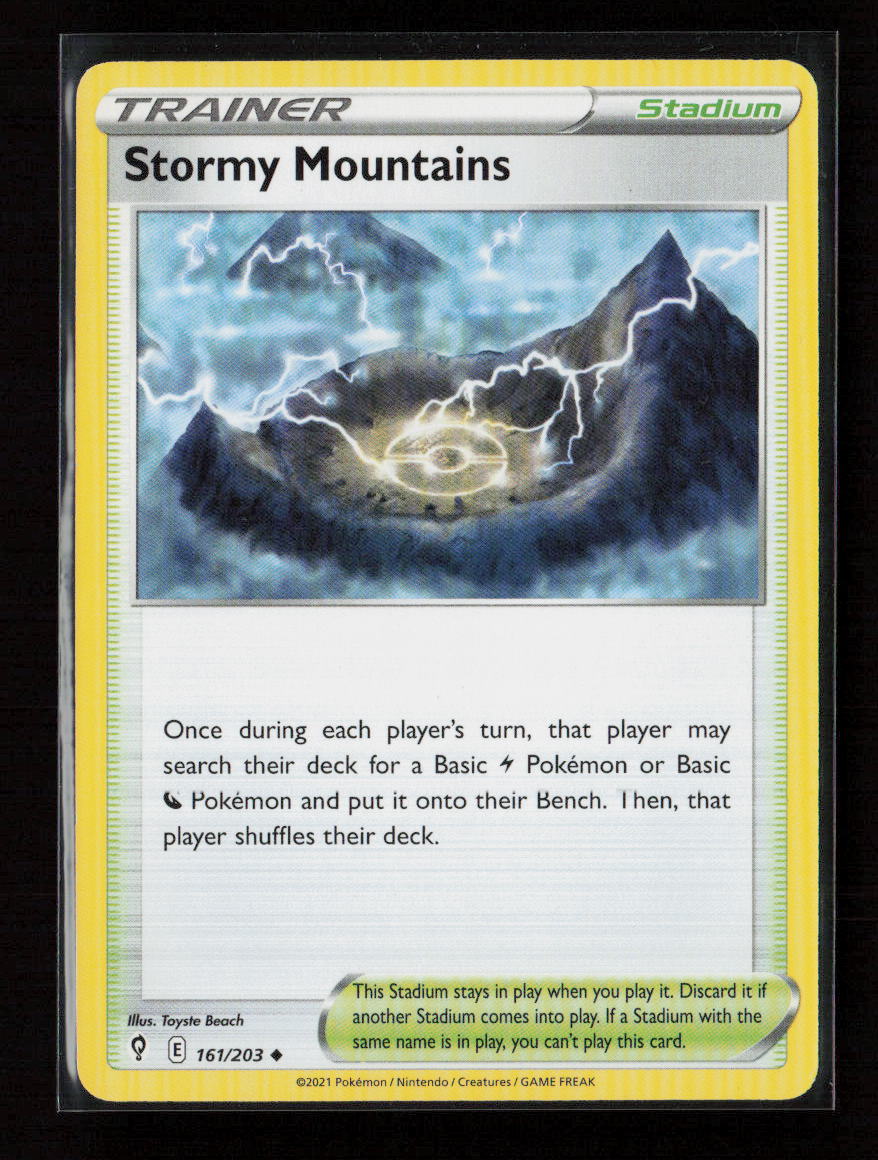 Stormy Mountains Uncommon SWSH07: Evolving Skies 161/203 LP