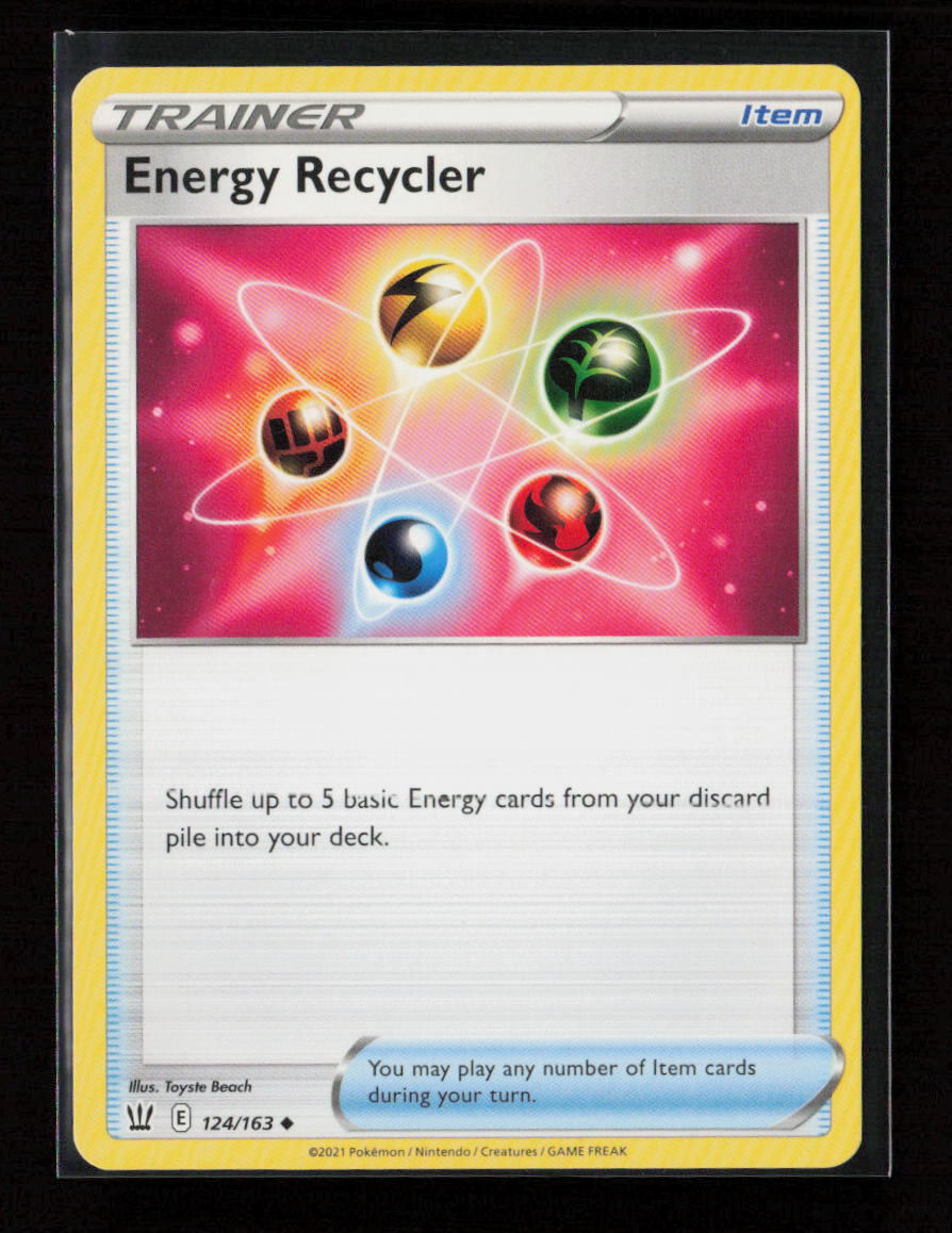 Energy Recycler -  (#32 Pikachu Stamped) Promo Battle Academy 2022 124/163 LP