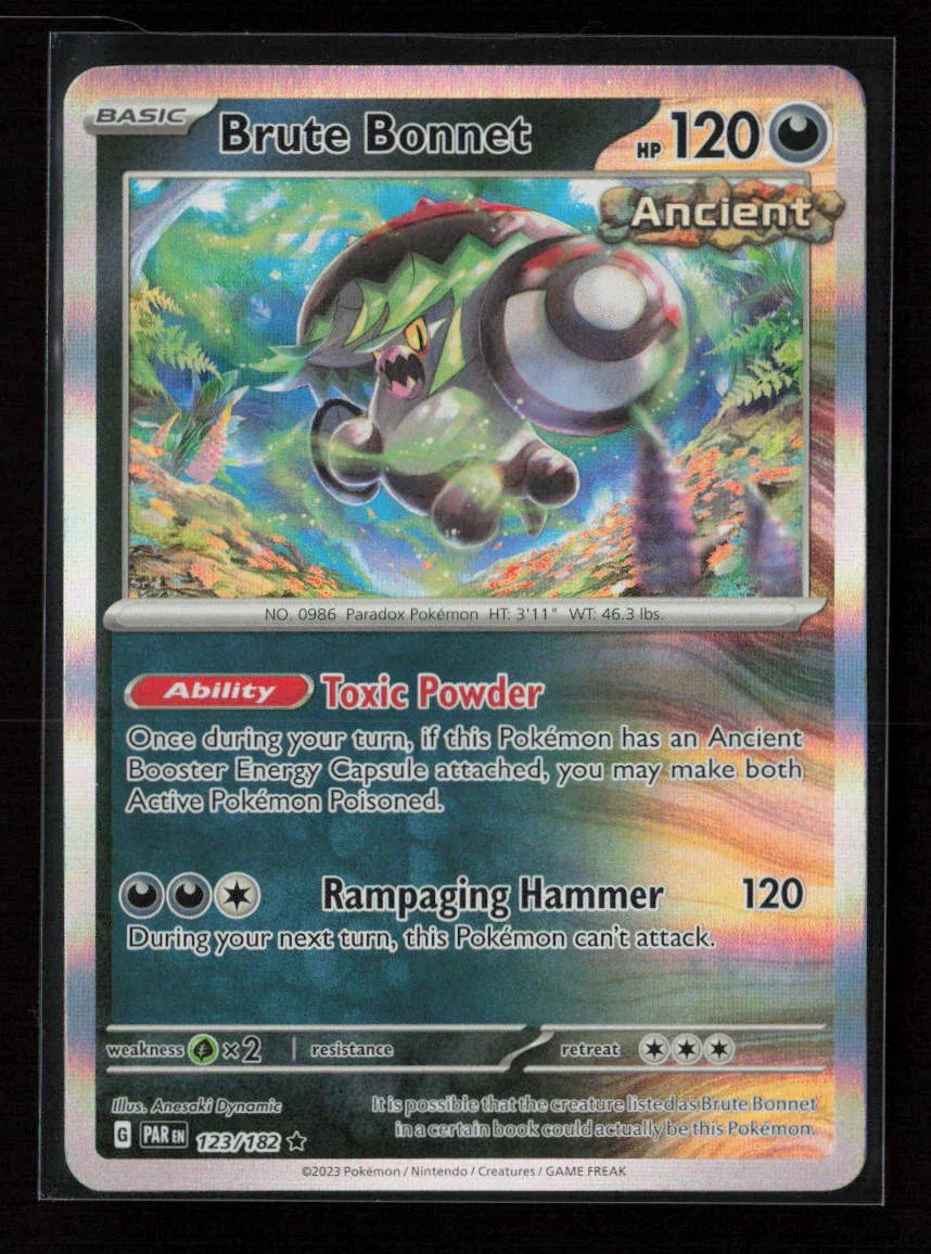 Brute Bonnet Rare SV04: Paradox Rift 123/182 NM - Kang's Collectibles