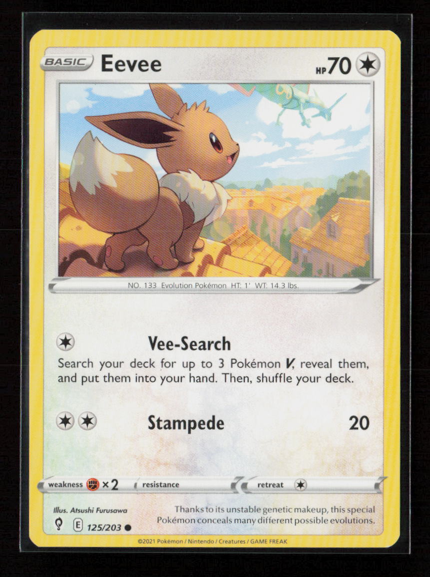 Eevee Common SWSH07: Evolving Skies 125/203 NM