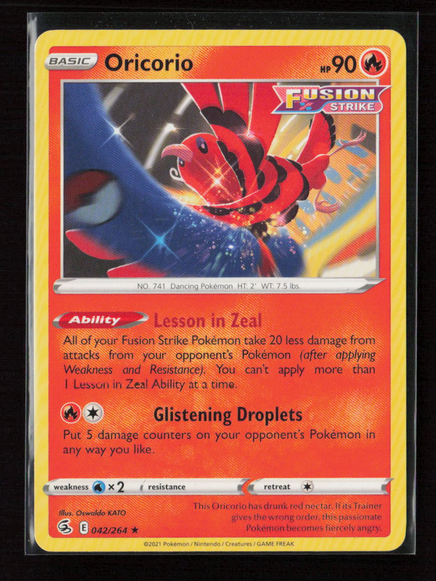 Oricorio Rare SWSH08: Fusion Strike 042/264 LP