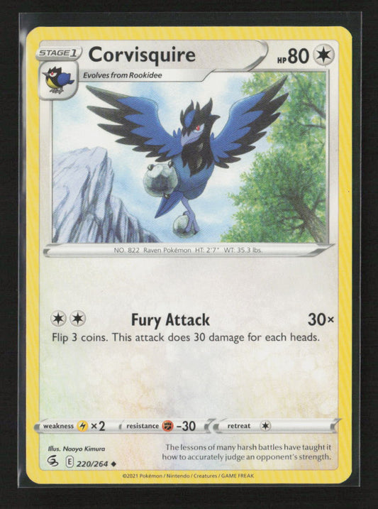 Corvisquire Uncommon SWSH08: Fusion Strike 220/264 LP