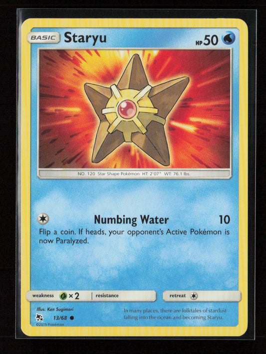 Staryu Common Hidden Fates 13/68 NM