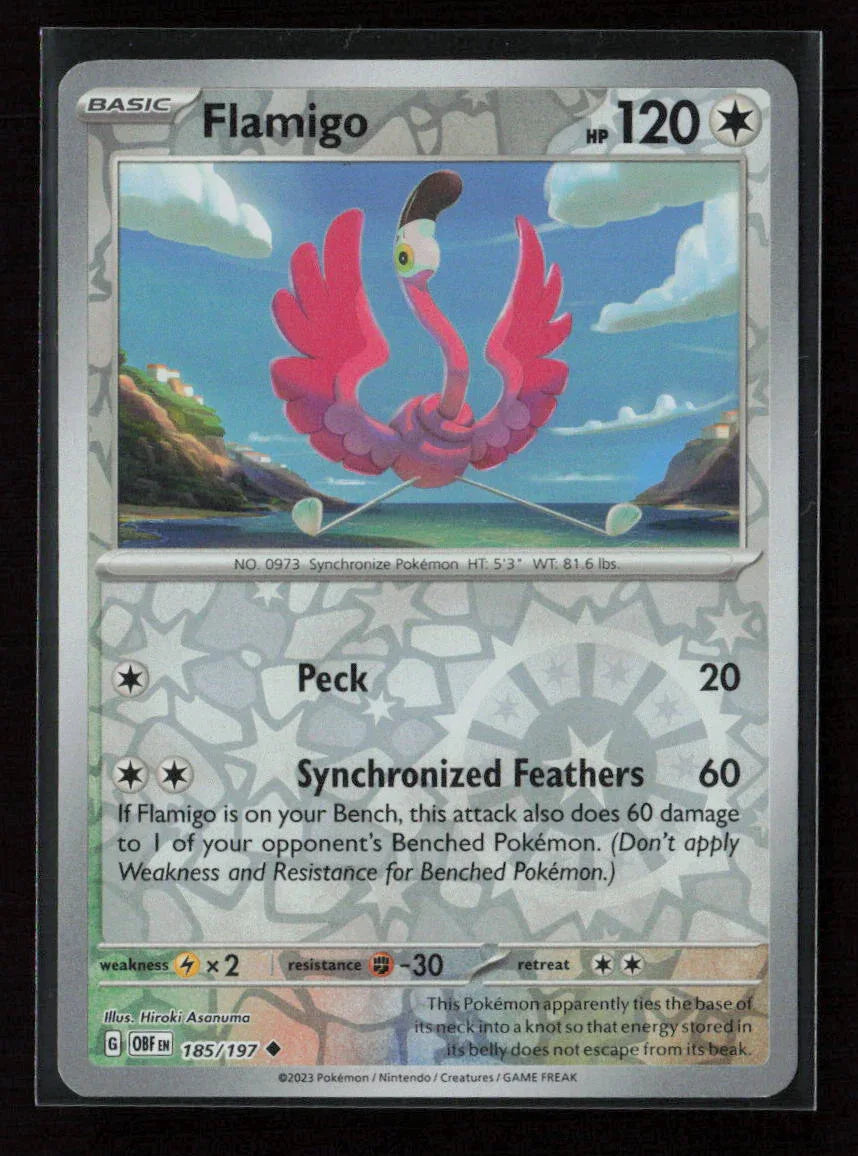 Flamigo Uncommon SV03: Obsidian Flames 185/197 NM - Kang's Collectibles