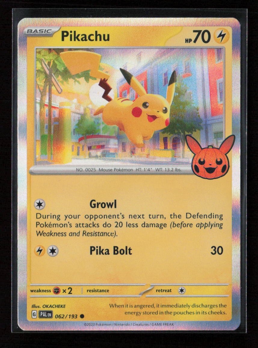Pikachu Common Trick or Trade BOOster Bundle 2023 062/193 NM