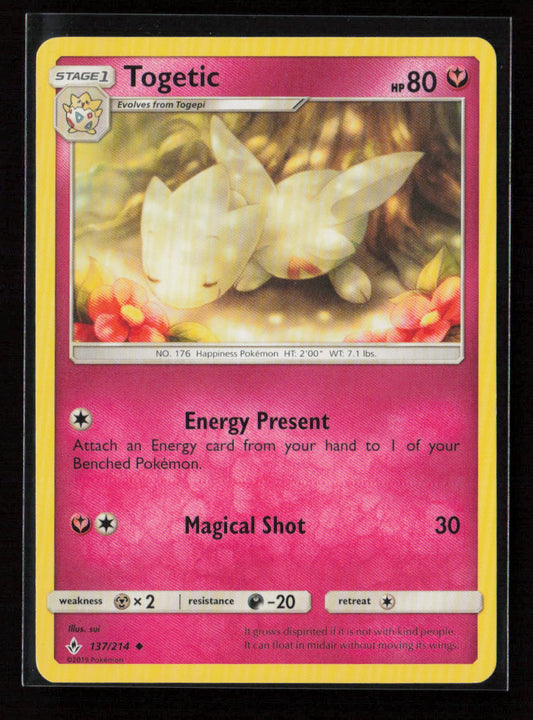Togetic Uncommon SM - Unbroken Bonds 137/214 LP