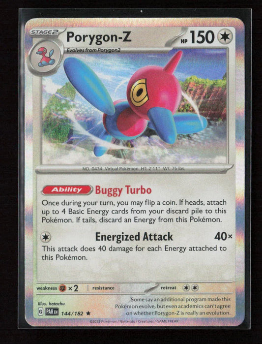 Porygon-Z Rare SV04: Paradox Rift 144/182 NM - Kang's Collectibles