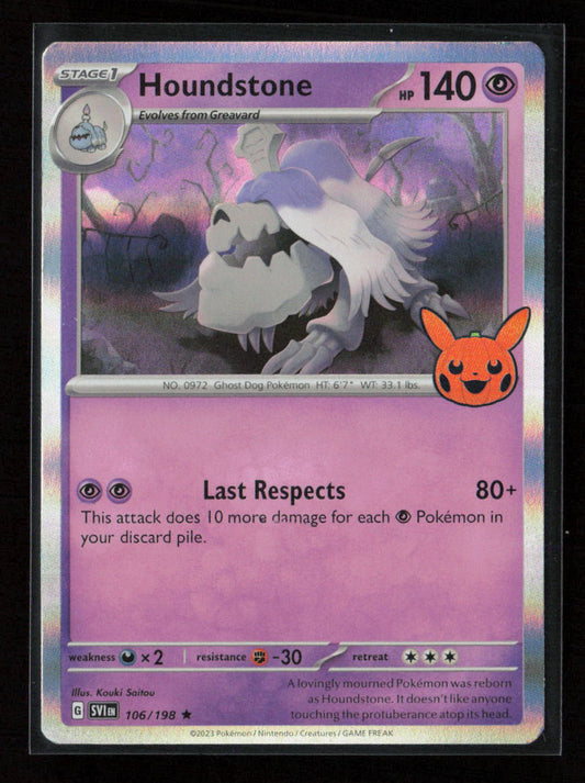 Houndstone Rare Trick or Trade BOOster Bundle 2023 106/198 NM