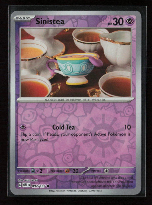 Sinistea Common SV03: Obsidian Flames 097/197 NM