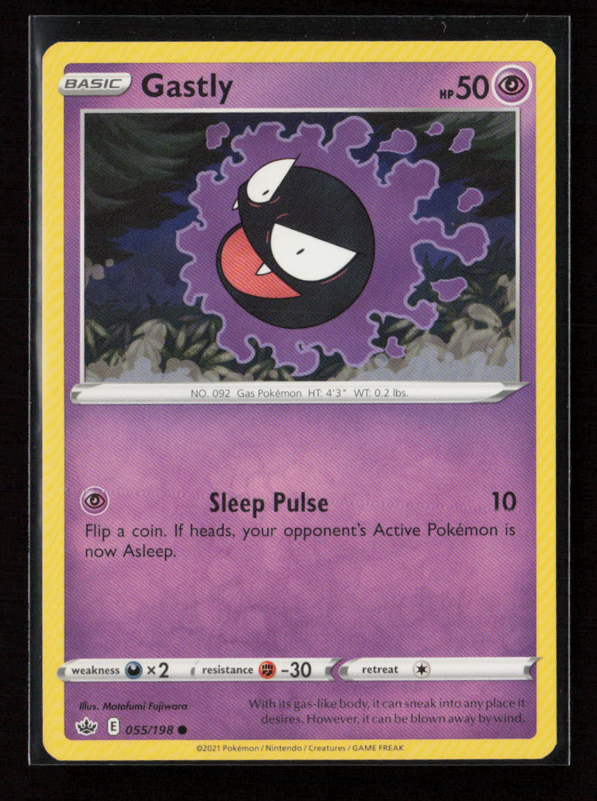 Gastly Common SWSH06: Chilling Reign 055/198 LP