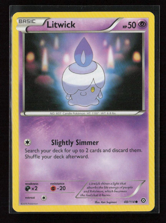 Litwick Common XY - Steam Siege 48/114 NM - Kang's Collectibles